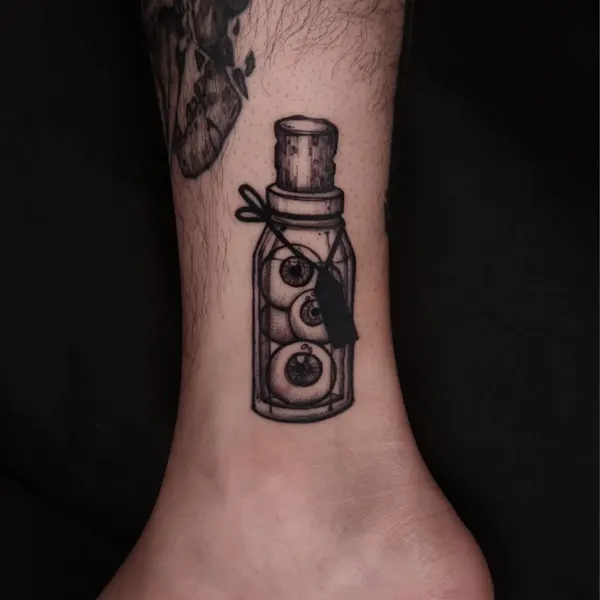 Flower, 병, 마이크, 카메라, 음악, 잉크병