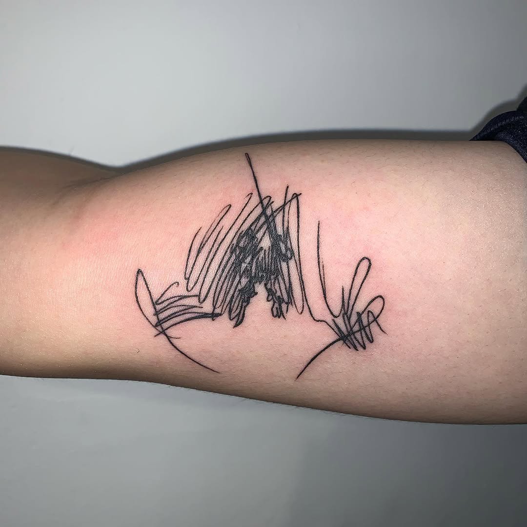 Lettering, 번개, 물고기, 세이렌, 오징어