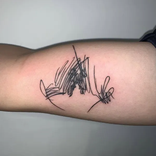 Lettering, 번개, 물고기, 세이렌, 오징어