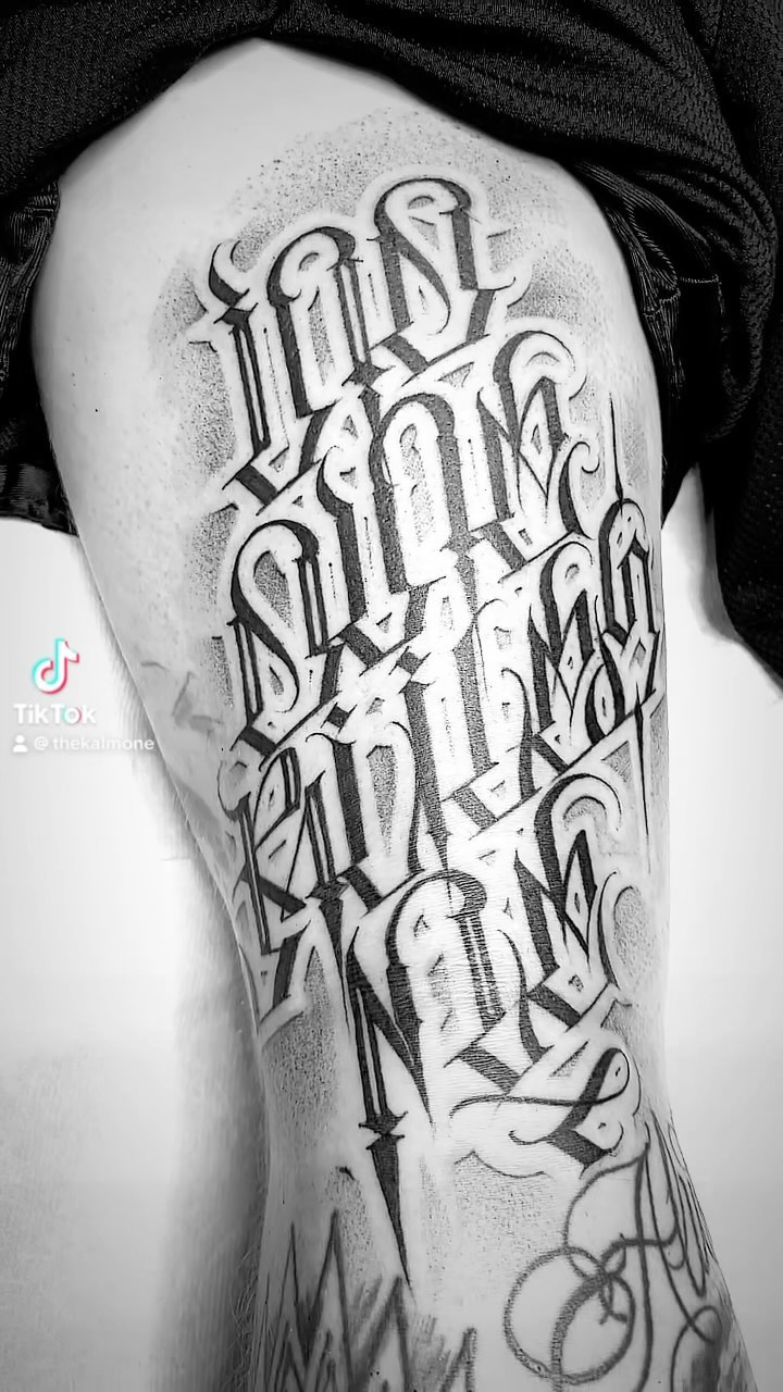 Lettering, 고딕 레터링, 일본어 레터링, 한자 레터링