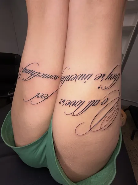 Lettering, 서예