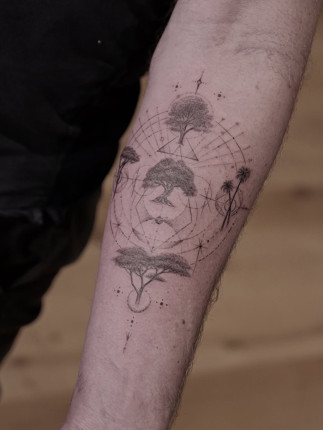 Geometric, 비, 장면
