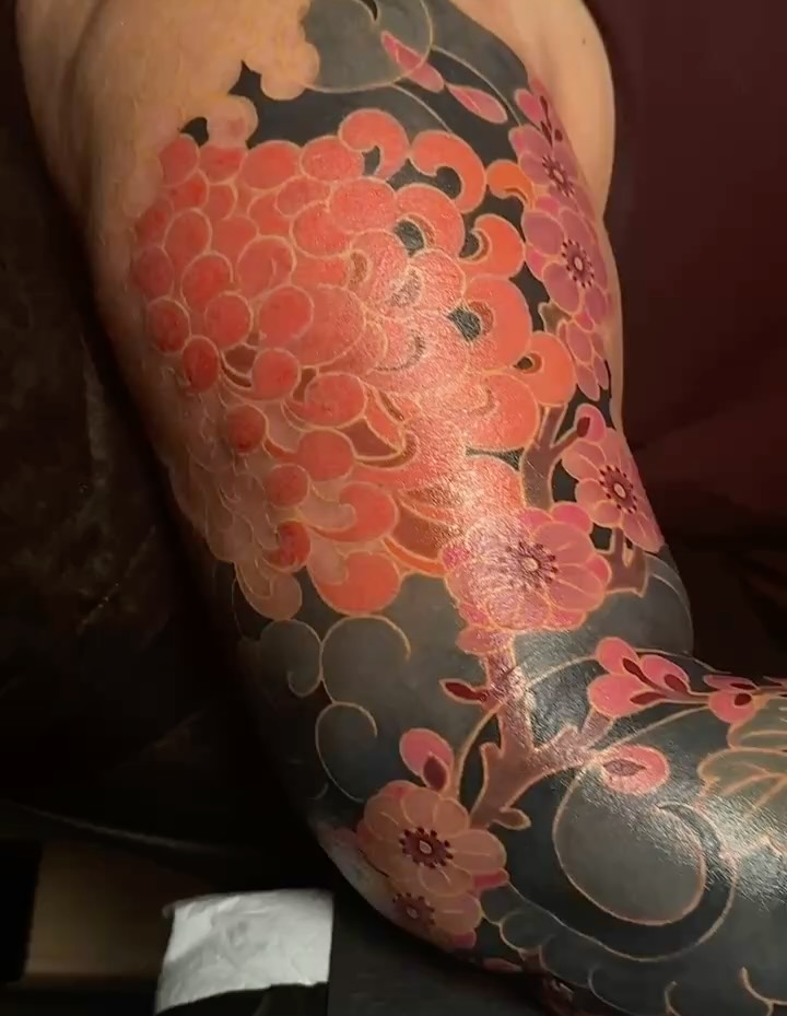 붓, Flower, Rose, 추상, 치유, 패치워크