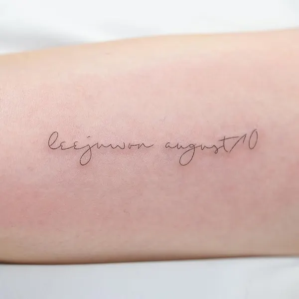 Lettering, 날짜, 단어, 생년월일, 타자기 폰트