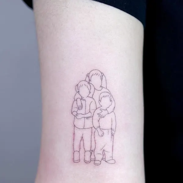 Mini, 가족, 커플, 가족 타투, 커플 타투