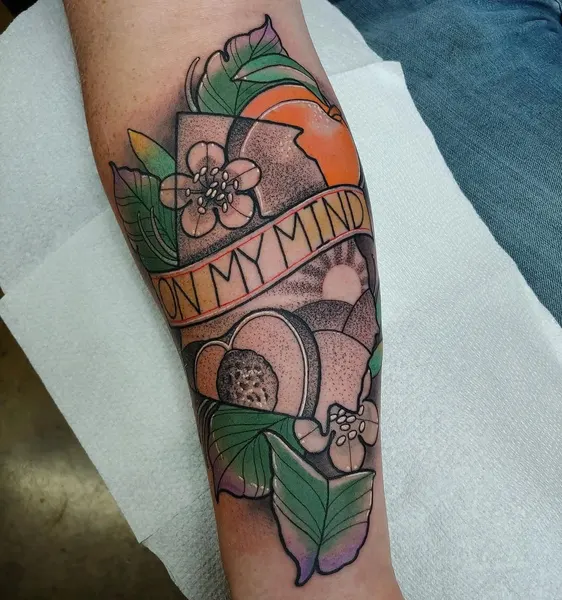 Flower, Rose, Lettering