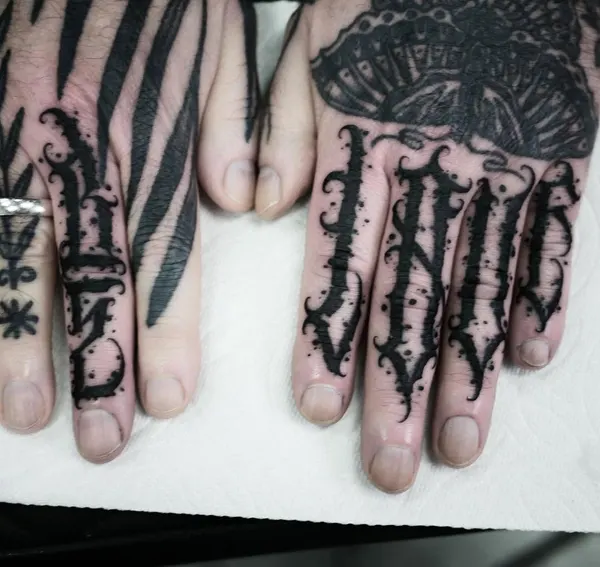 Lettering, 손