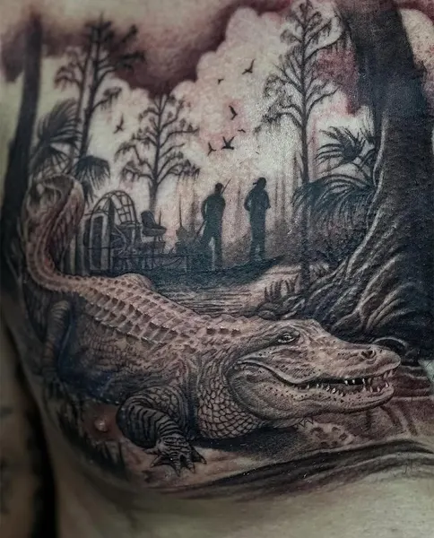 Dragon, 악어