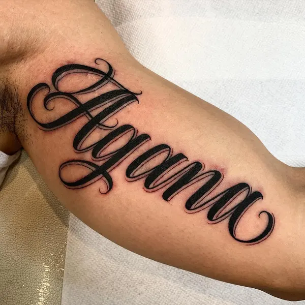 Lettering, 이름, 가족 이름