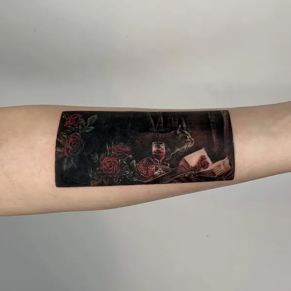 배경, 관, 힘, 게임, 뇌신, 영화, 오니, 장면, 천둥, 텐구, 한야, 게이샤, 그래픽, 노리개, 다루마, 비대칭, 삼족오, 초현실, 티베트, 판타지, 뱀파이어, 어릿광대, 우키요에, 이레즈미, 케르베로스, 블라스트오버, 커스텀 타투, 큰 타투, SF, 촛불, 라이터, 카메라, 팔레트, 프레임, 오리엔탈