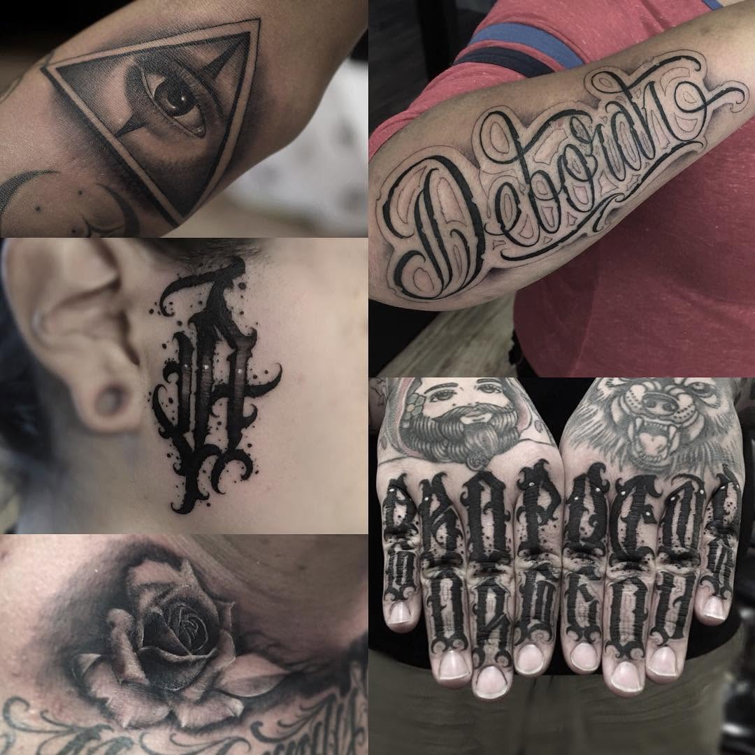 Lettering, Flower