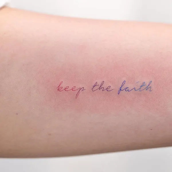 Lettering, 용기, 물망초, 손글씨, 문장