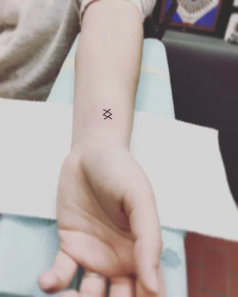 Mini, 무한, 평화, 암밴드, 날짜, 이니셜, 보호 상징