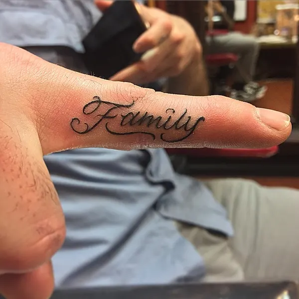 Lettering, 가족 이름, 가족 타투