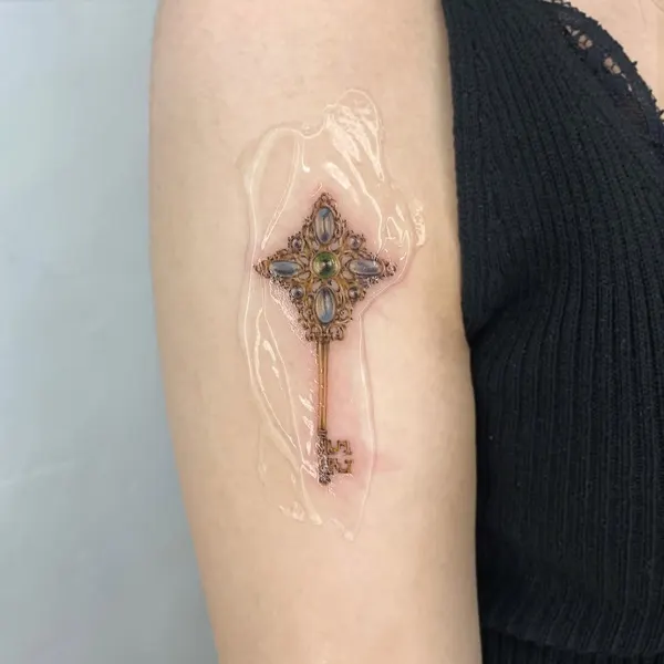 보석, 영적, 장식, 촛불, 차크라