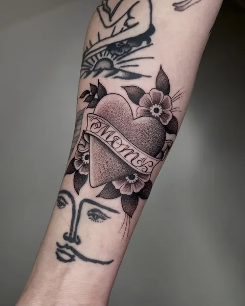 Flower, Rose, Lettering