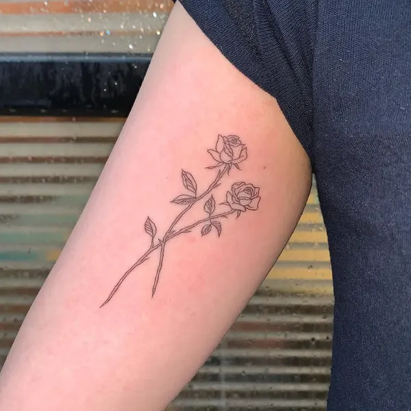 Flower, Rose, 커플/우정 타투