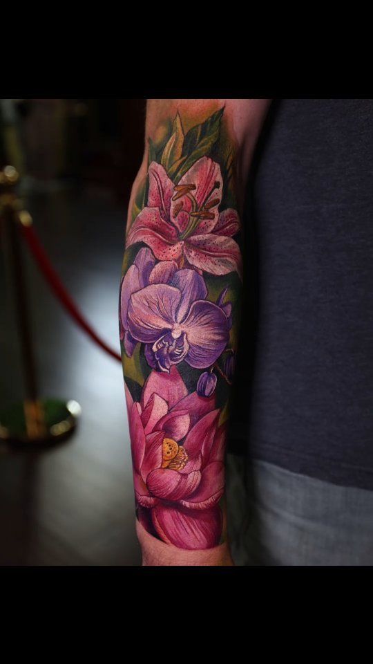 Flower, 튤립, 난초, 꽃다발