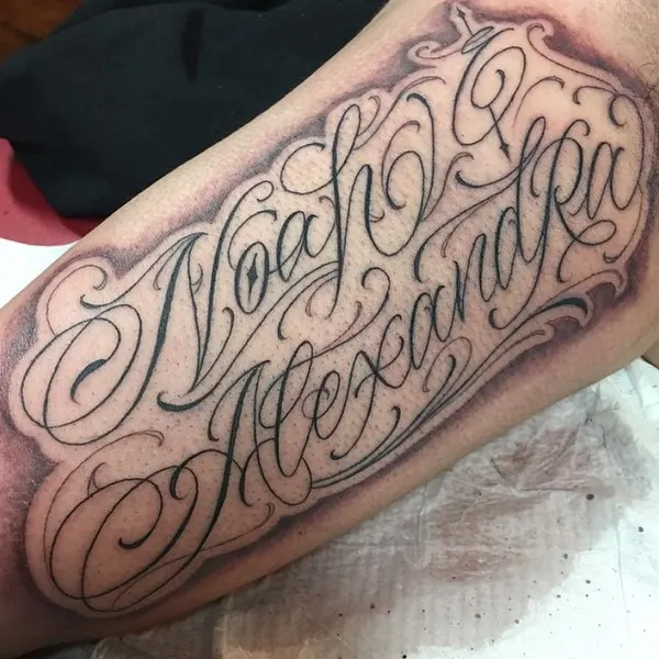 Lettering, 추모 문구, 고딕 레터링, 올드 잉글리시, 충성