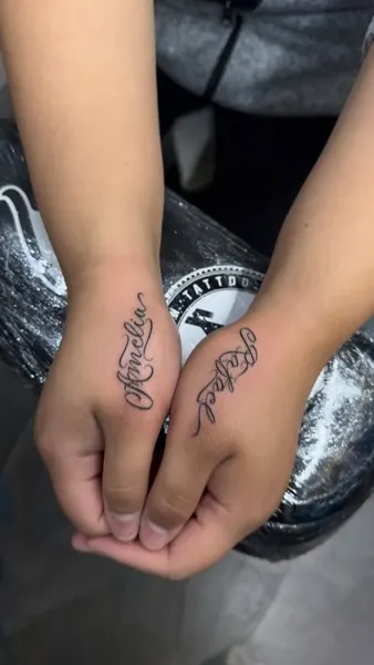 Lettering, 커플/우정 타투, 우정, 커플, 커플 타투