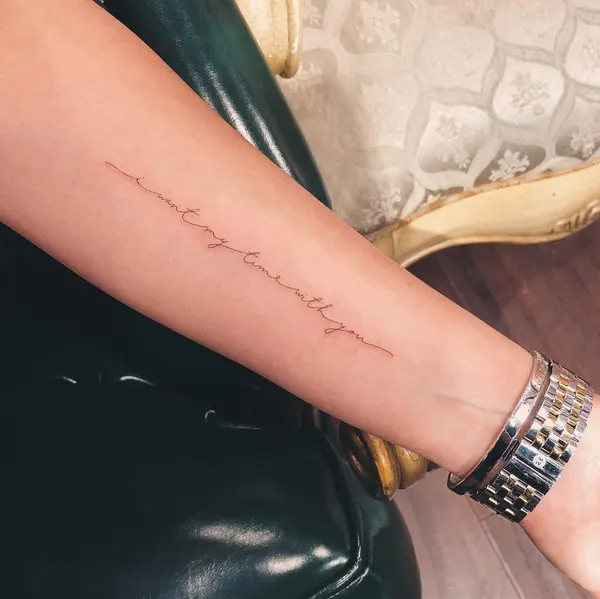Lettering, 가사, 문장, 물망초
