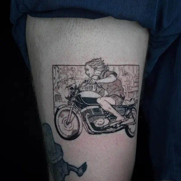 Lettering, 빈티지, 자전거, 오토바이, 레트로