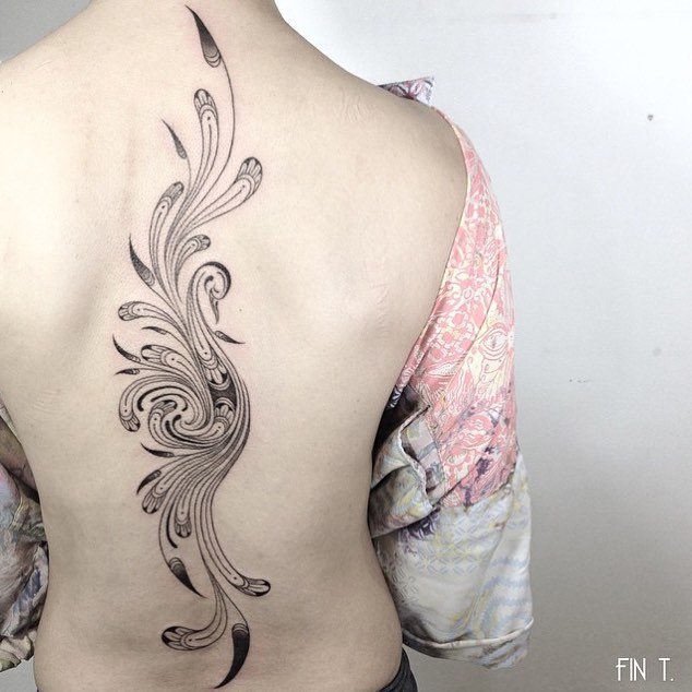 Flower, 한자, 이레즈미, 한국 연꽃, 대나무, 티베트, 오리엔탈, 한국 장식, 등 전체 타투