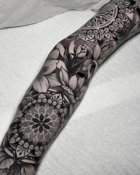 Flower, Rose, 슬리브, 풀슬리브