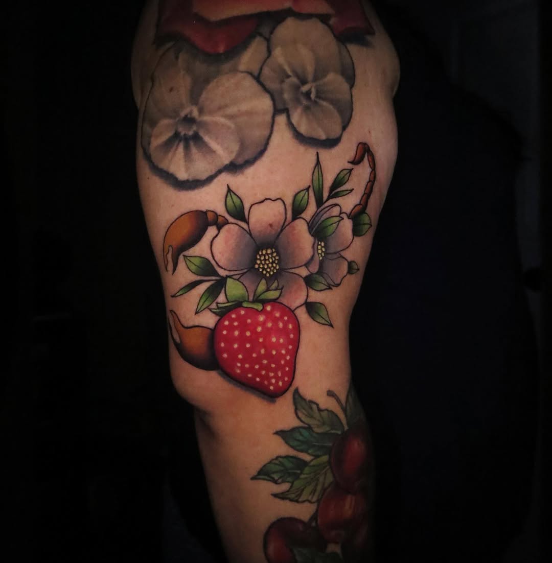Flower, Rose, 딸기