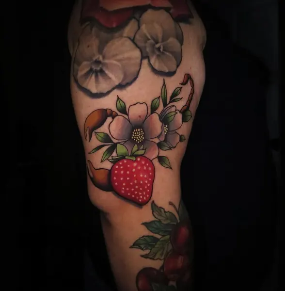 Flower, Rose, 딸기