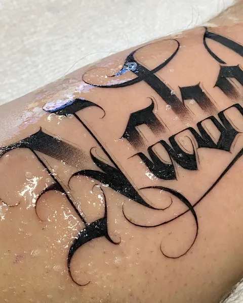 Lettering, 고딕 레터링, 일본어 레터링