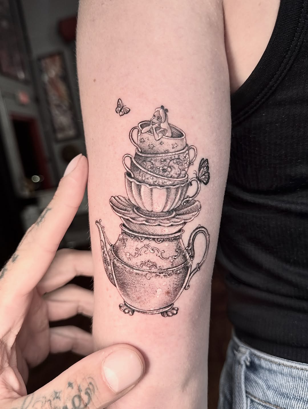 Flower, Rose, 컵, 커피