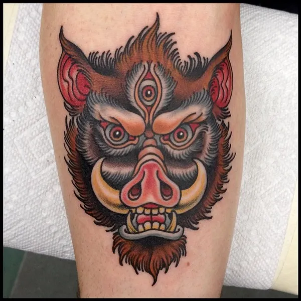 Animal, Tiger, 탈, 가면, 한야 가면, 오니 가면