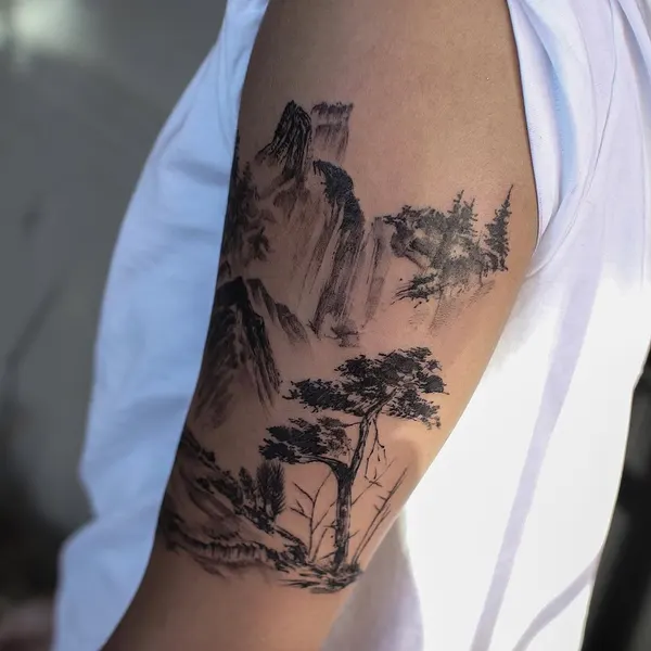 사막, Nature, 폭포, 풍경