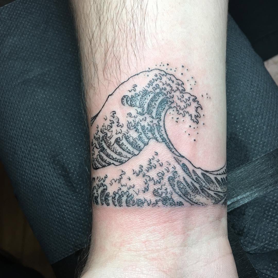 바다, 파도, 폭포, 일본 파도, 파도 문양, 파도 배경