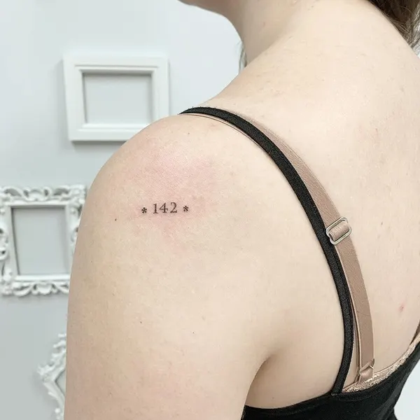 Lettering, 숫자, 날짜, 좌표, 생년월일, 출생년도, 로마 숫자, 성경 구절, 추모 문구, 추모 타투, 추억