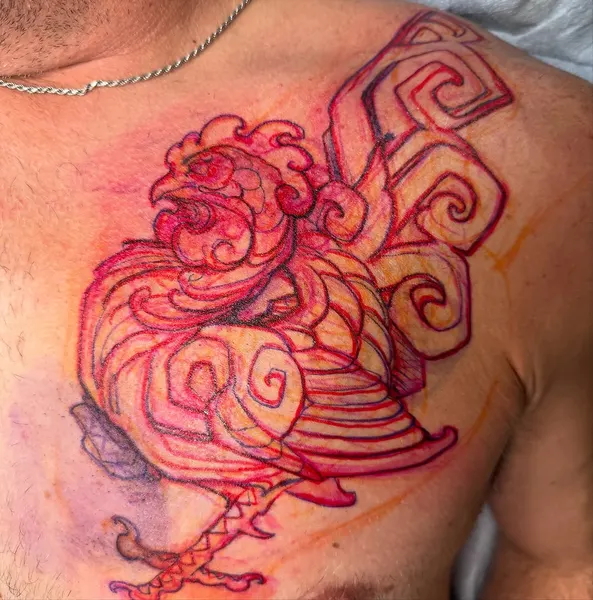Flower, 수탉, 한자