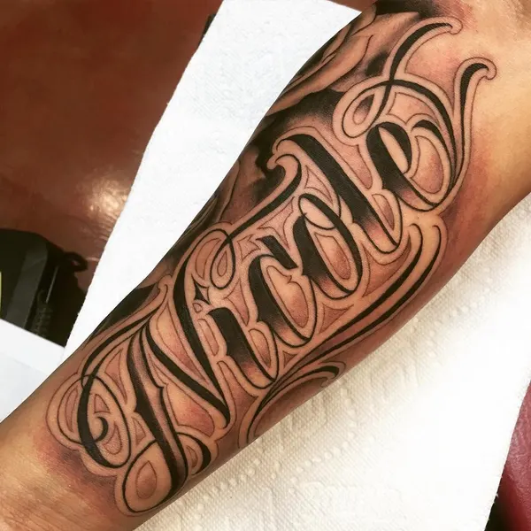 Lettering, 아랍어 레터링, 치카노