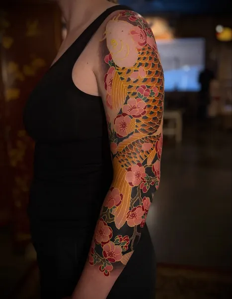 Dragon, Flower, Rose, 슬리브, 풀슬리브, 하프슬리브, 한국 문양, 일본 단풍, 일본 전통