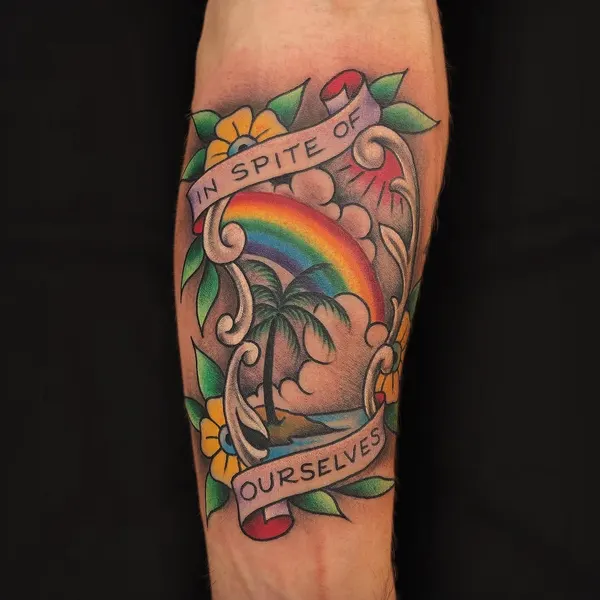 Flower, Rose, Lettering