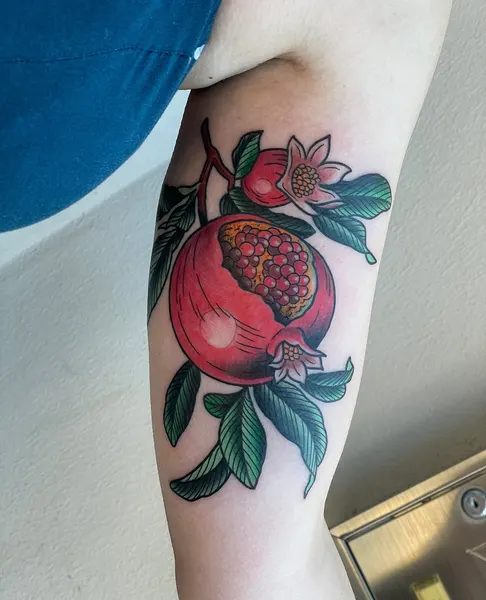 Flower, 사과, 석류, 과일, 레몬
