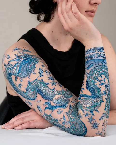 Dragon, 파도 문양