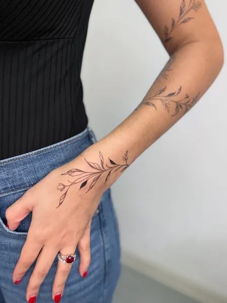 Flower, 서예
