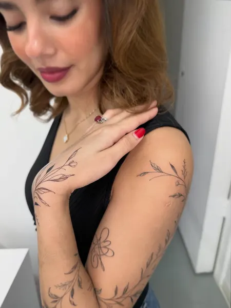Flower, 서예