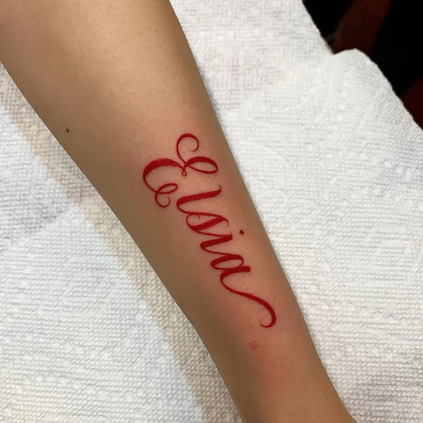 Lettering, 서예, 이름