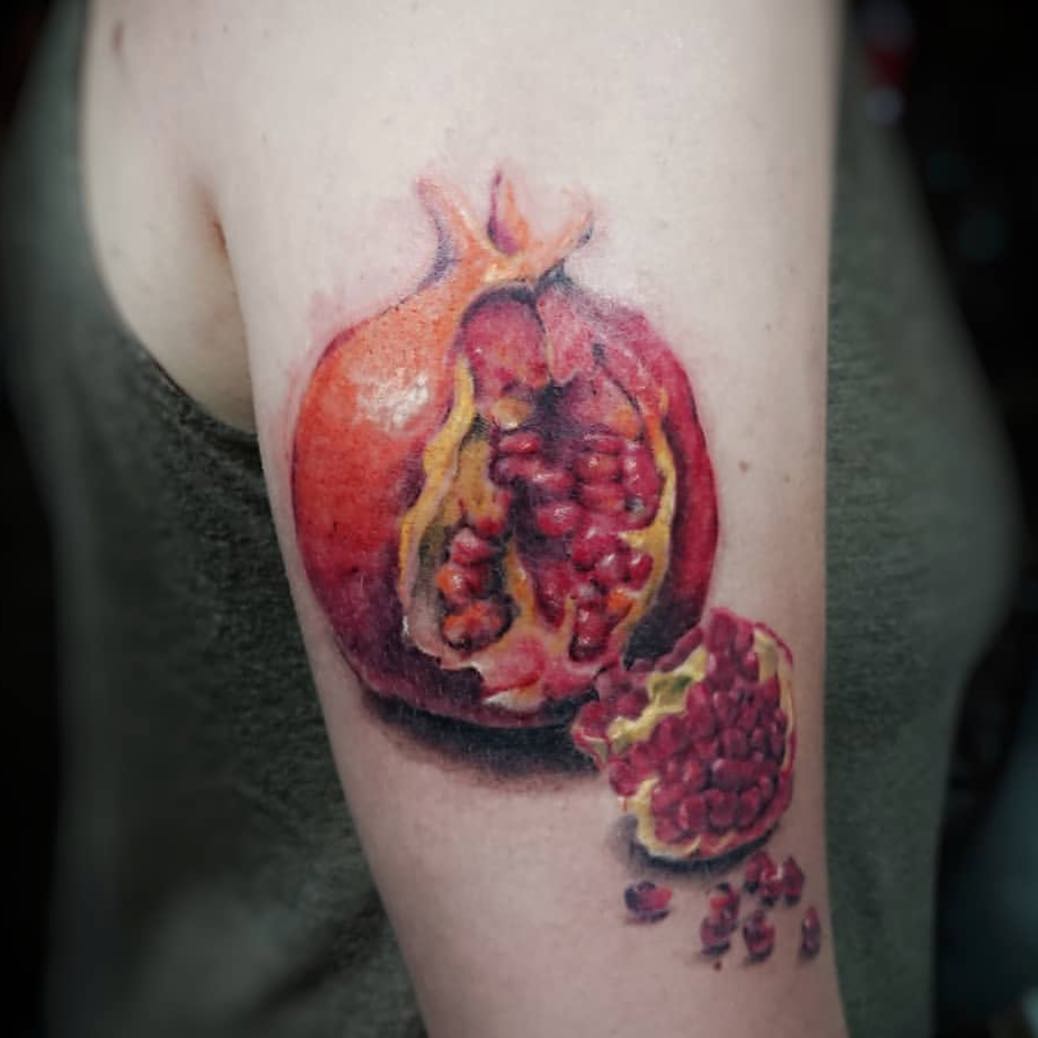 Flower, 사과, 석류, 과일, 포도, 레몬