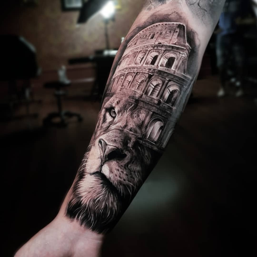 성, Tiger, 건물, 도시, 스트리트 아트