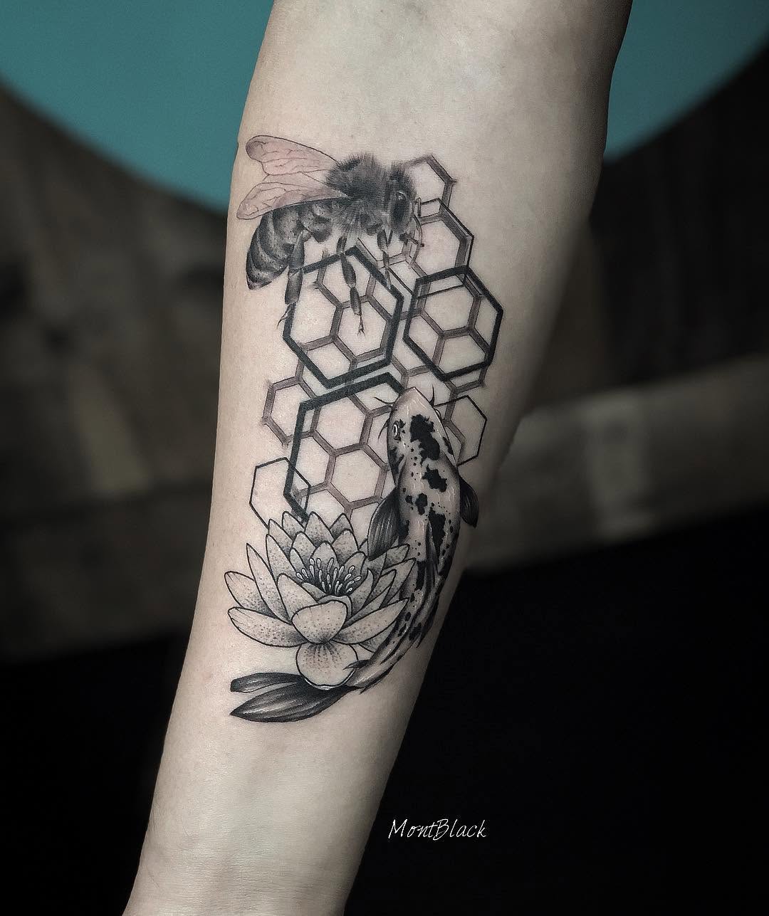 Flower, Geometric, Animal, Dragon