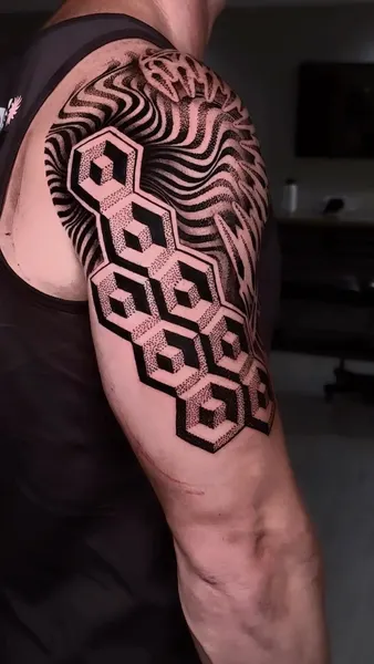 대칭, 파도 문양, Geometric, 추상, 한국 문양, 대칭 디자인