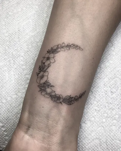 옴, Mini, Flower, 영원, 달, 일식, 초승달, 나선